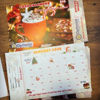 We love this time of the year. Look for these beautiful cash calendars at one of your Optimist club of Cornwall‘s events soon.