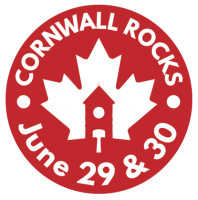 Cornwall Rocks LOGO reversed red